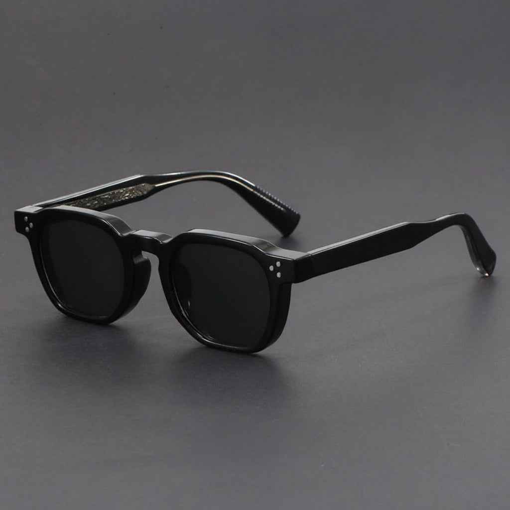 retro thick frame UV400 protection sunglasses