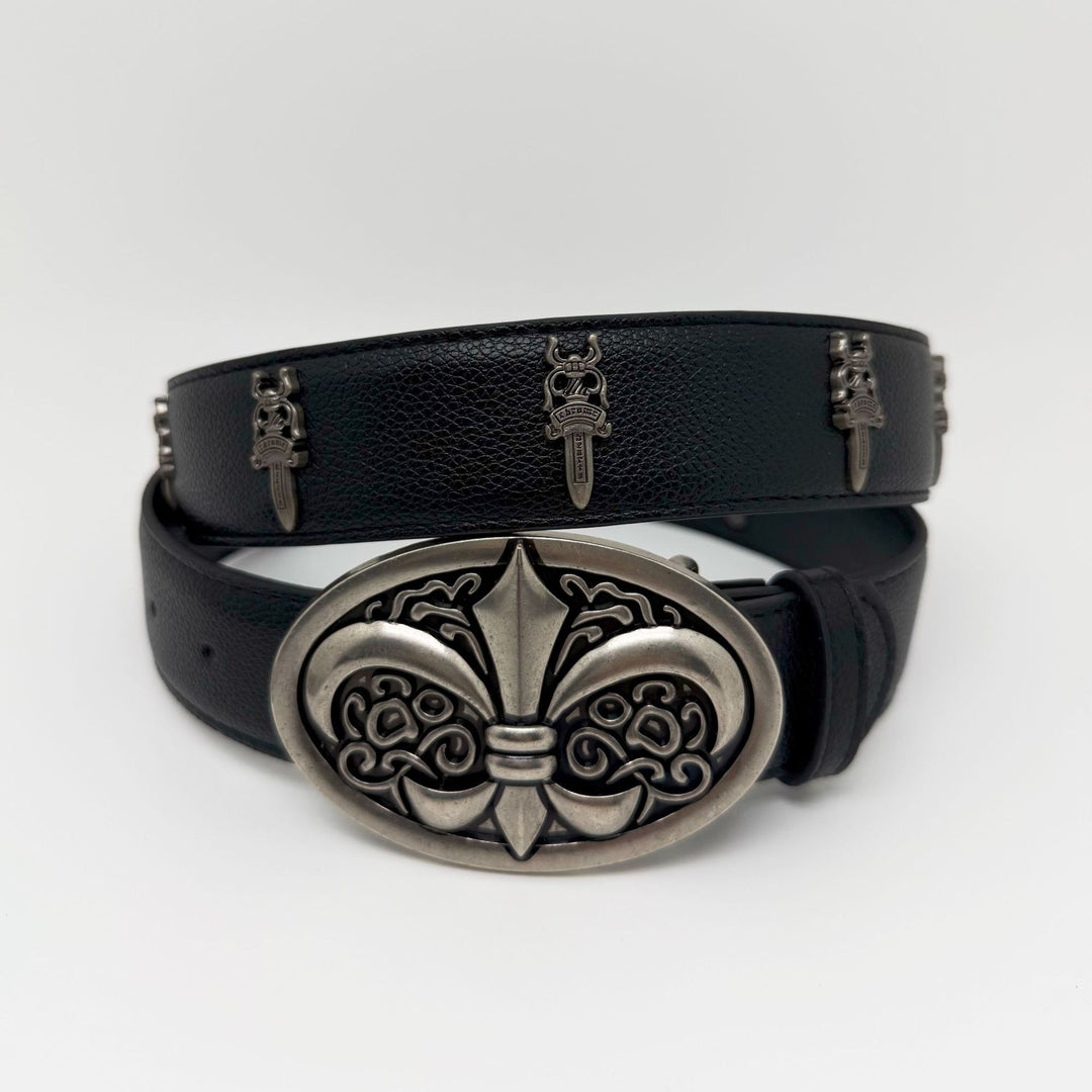 Chrome Hearts Classic Vine Belt with Dagger Stud Accents