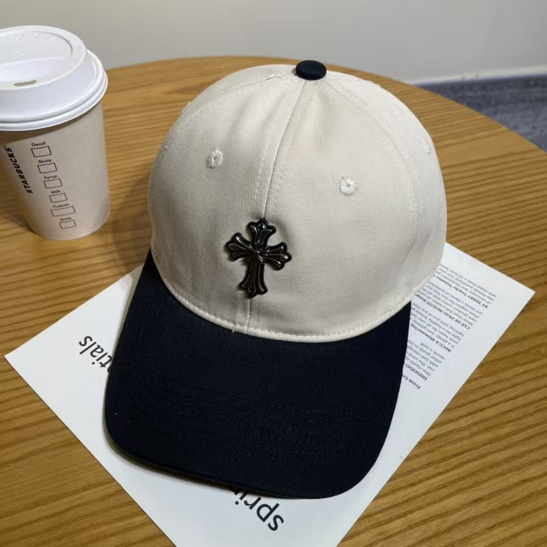 Chrome Hearts Ripped Denim Baseball Cap