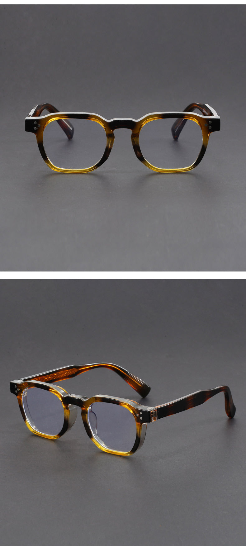 Classic retro square blue light blocking glasses