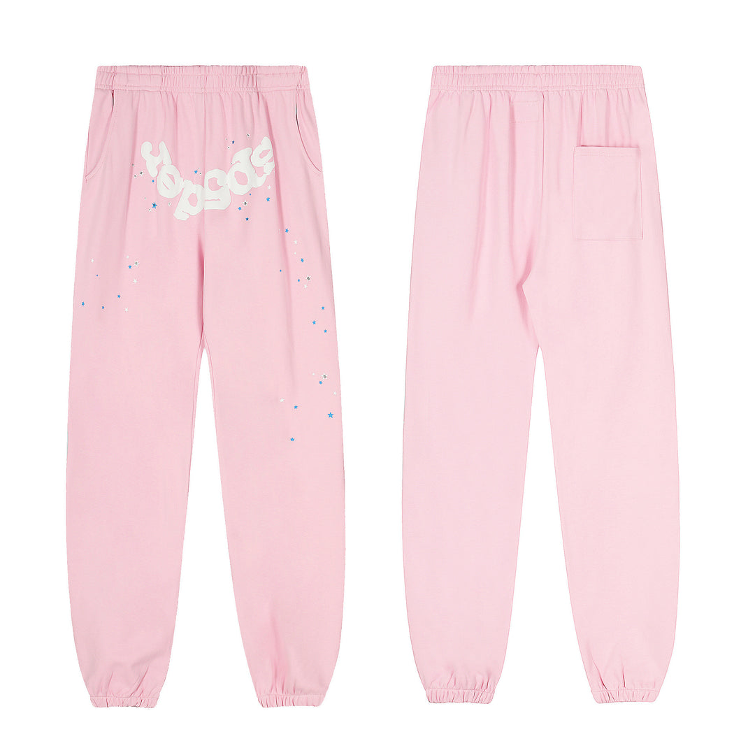 Sp5der555555 Spiderweb Foam Print Sweatshirt Set
