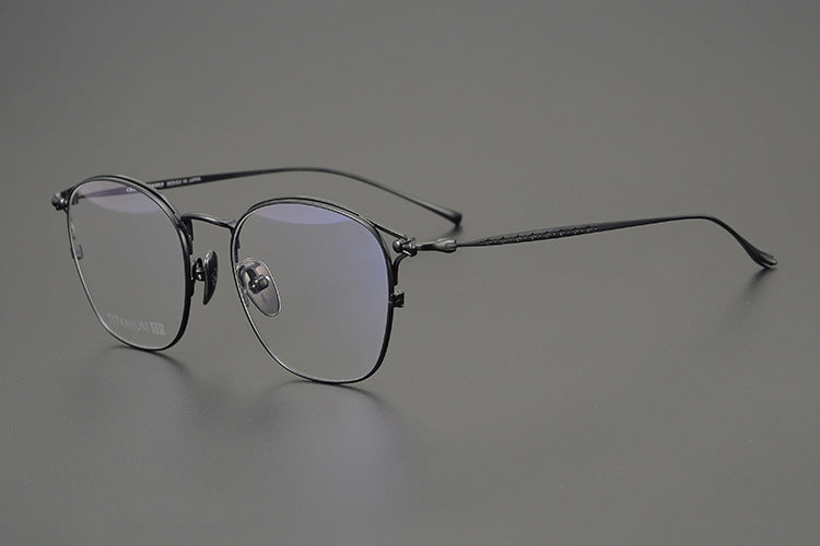 Handmade minimalist pure titanium fashion glasses