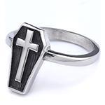 Nordic Stainless Steel Skull Ring Gothic Dark Aesthetic