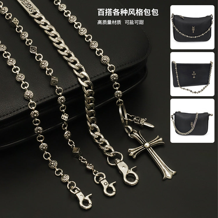 Chrome hearts bag chain accessories short chain handbag pendant