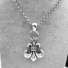 Chrome hearts Scout flower cross necklace