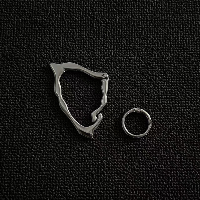 Irregularly shaped keychain/carousel bag charm