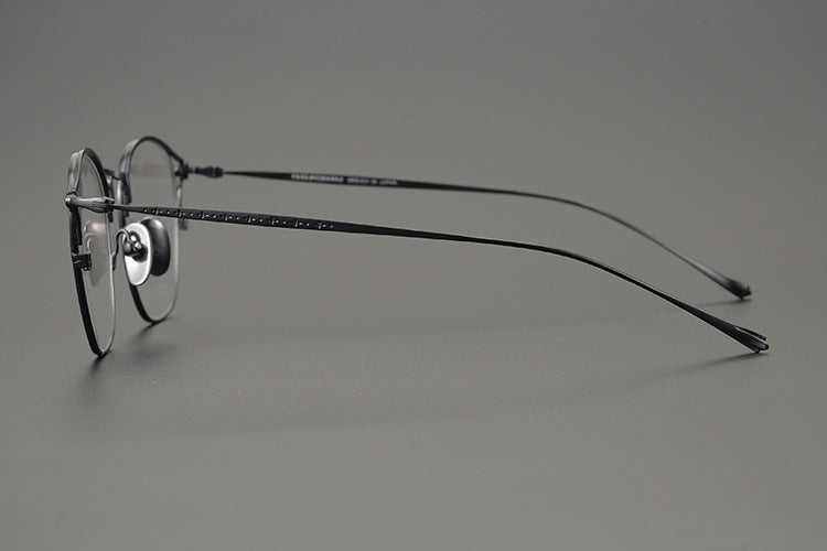 Handmade minimalist pure titanium fashion glasses