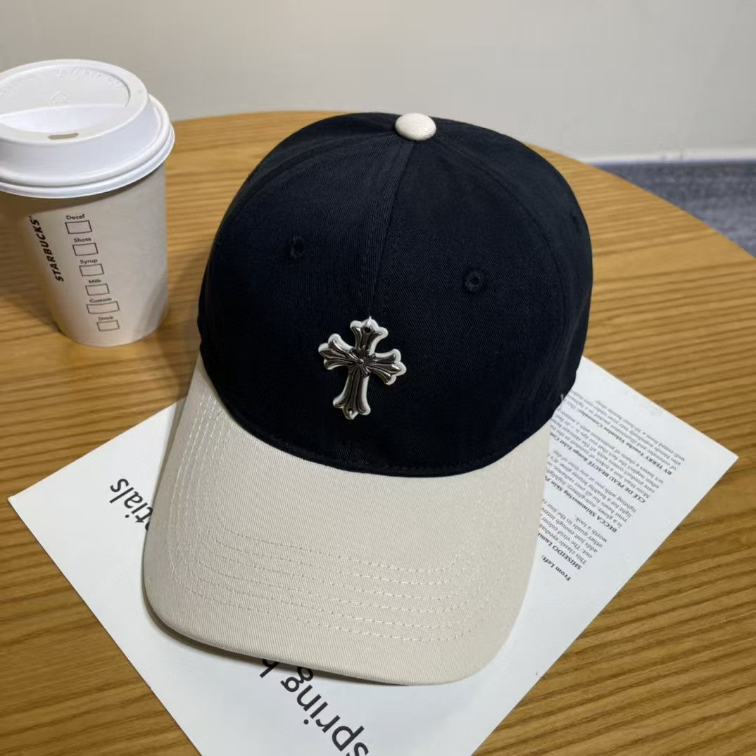 Chrome Hearts Ripped Denim Baseball Cap