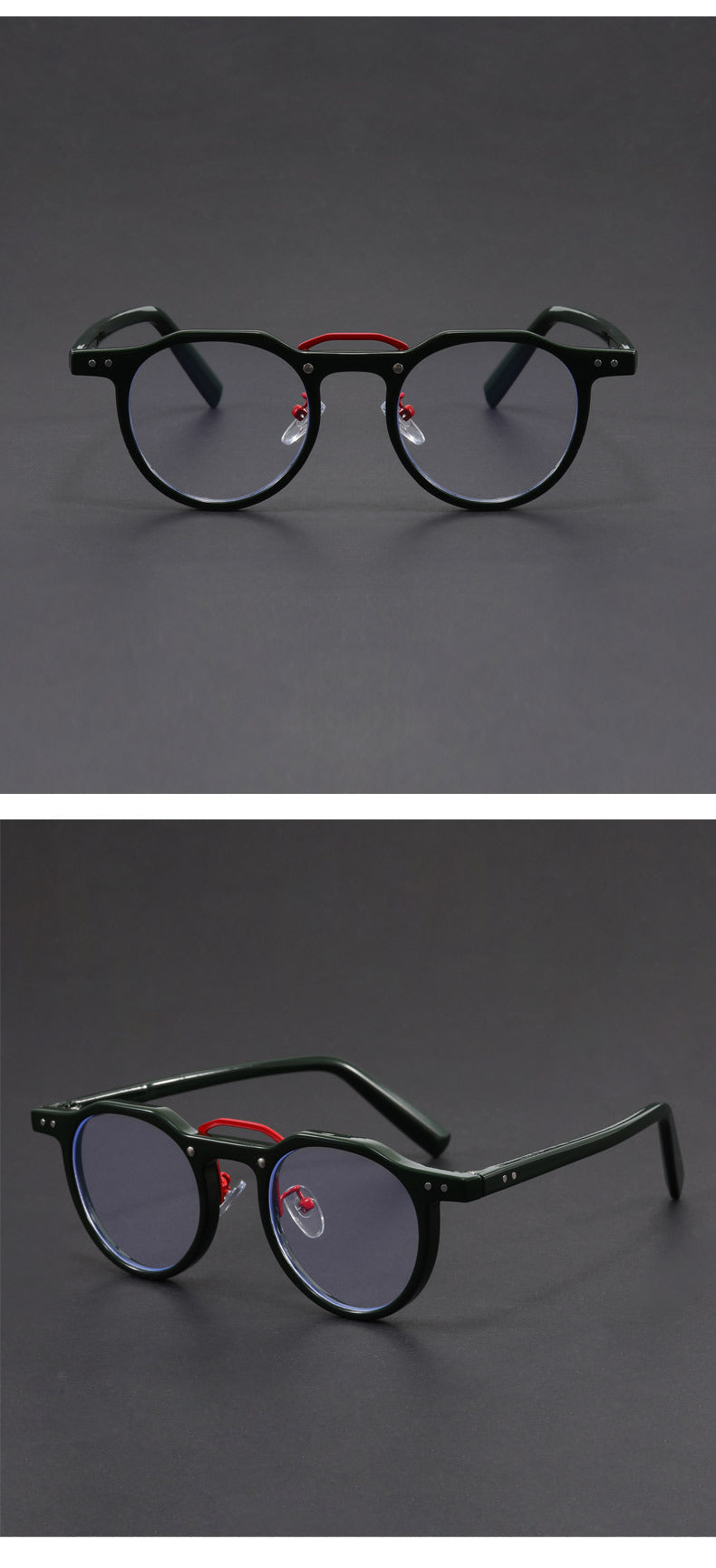Hexagonal-rimmed aviator style sunglasses.