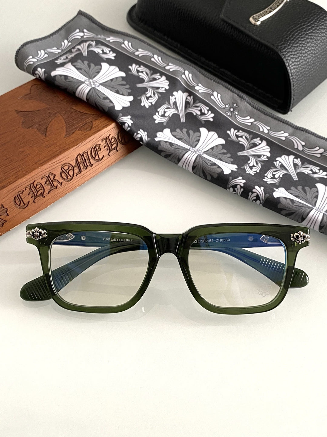 Chrome Hearts hand polished and manufactured glasses