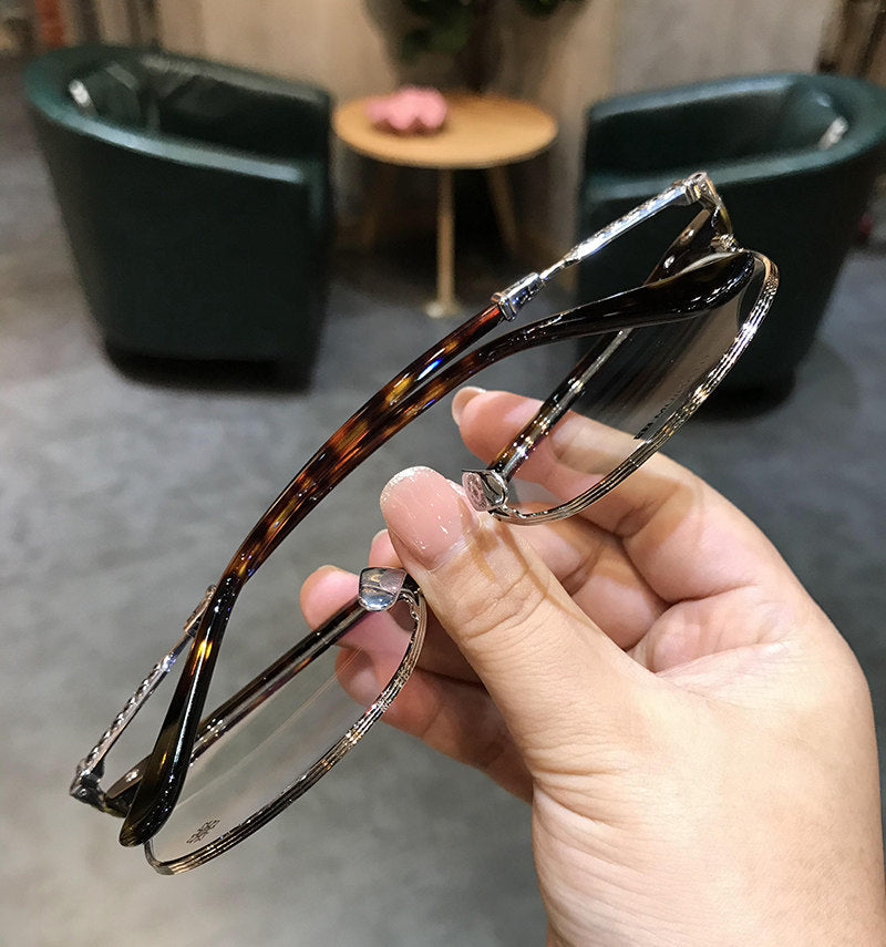 Chrome Hearts Browline Frames with Intricate Engraving