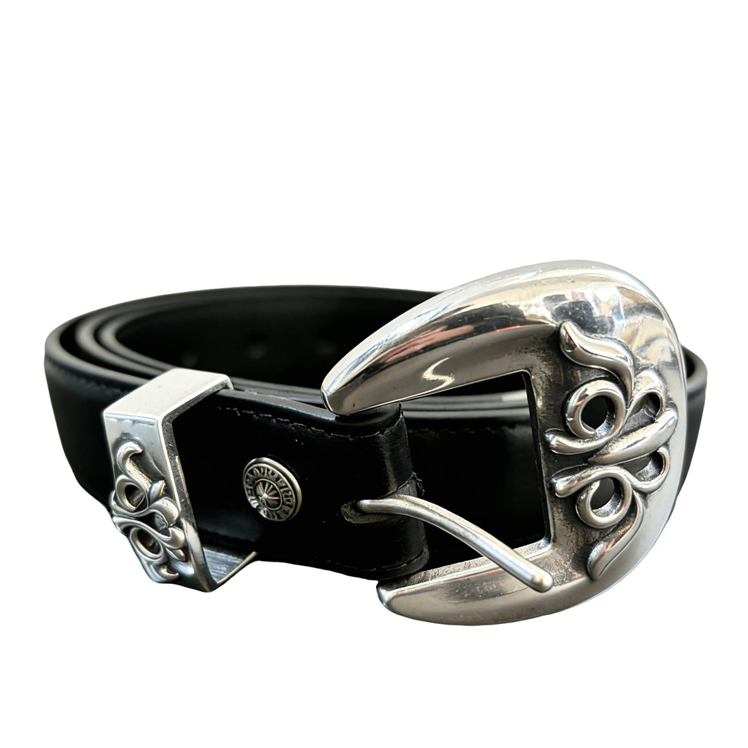 Chrome Hearts Retro Buckle Black Belt