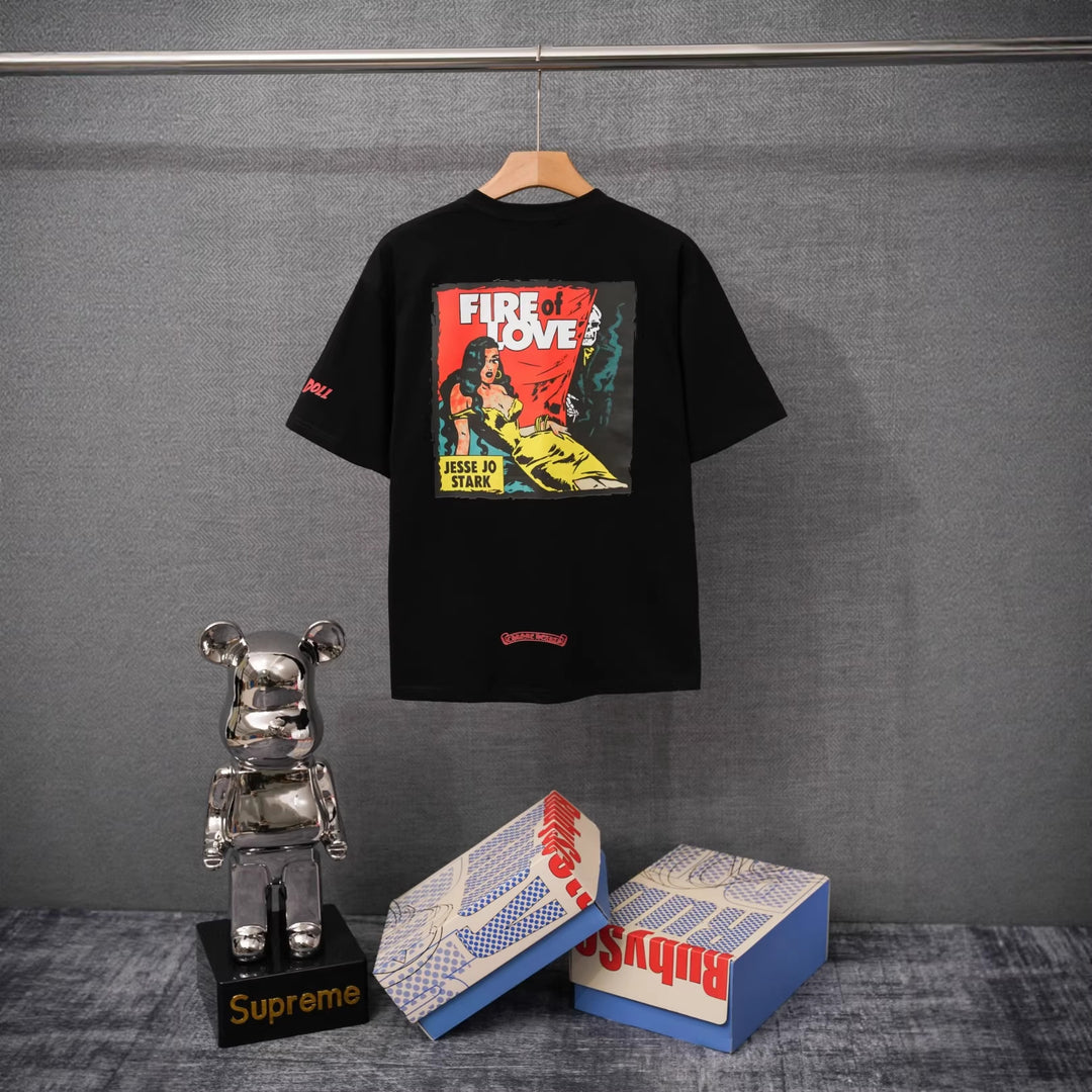 Chrome Hearts Summer Printed Short-Sleeve T-Shirt