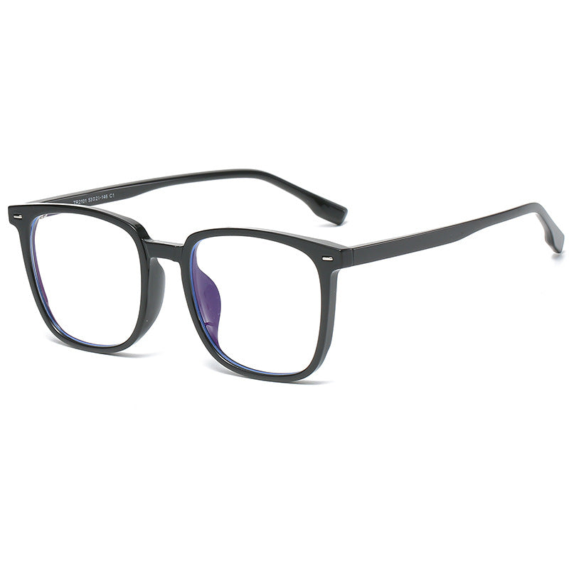 Black square frame TR90 eyeglasses frame