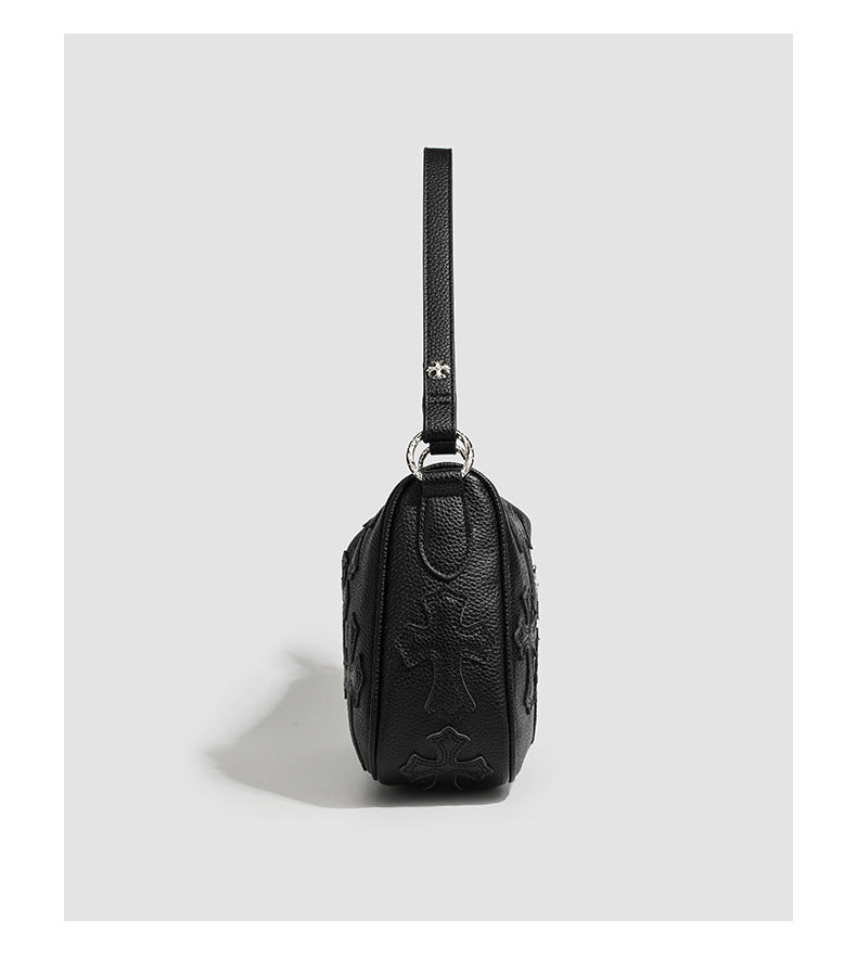 Chrome Hearts Sword Embroidered Cross Shoulder Bag