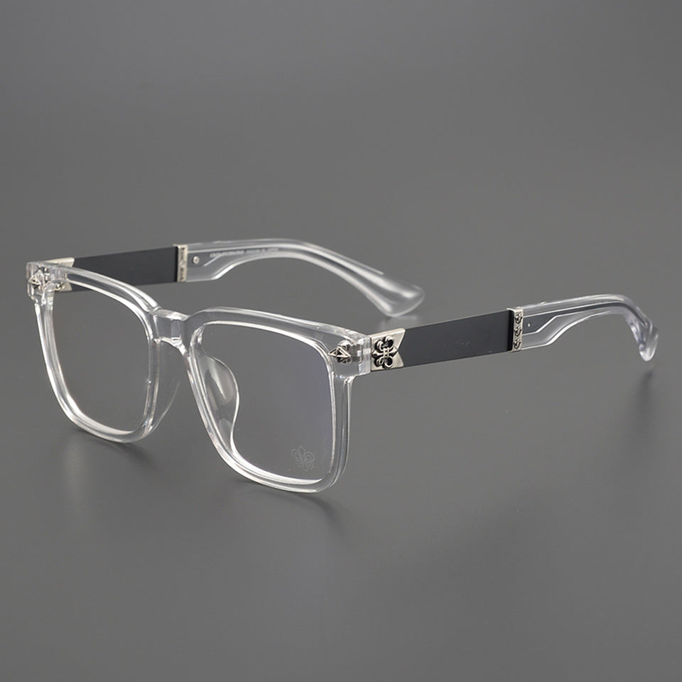 Chrome Hearts Acetate Pure Titanium Square Frame Eyeglasses