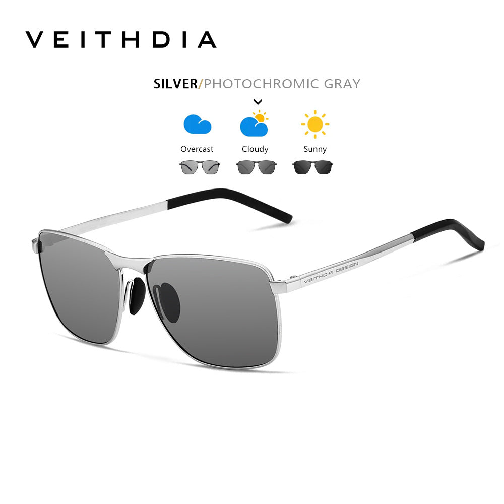Laser-etchable men's polarized anti-UV sunglasses
