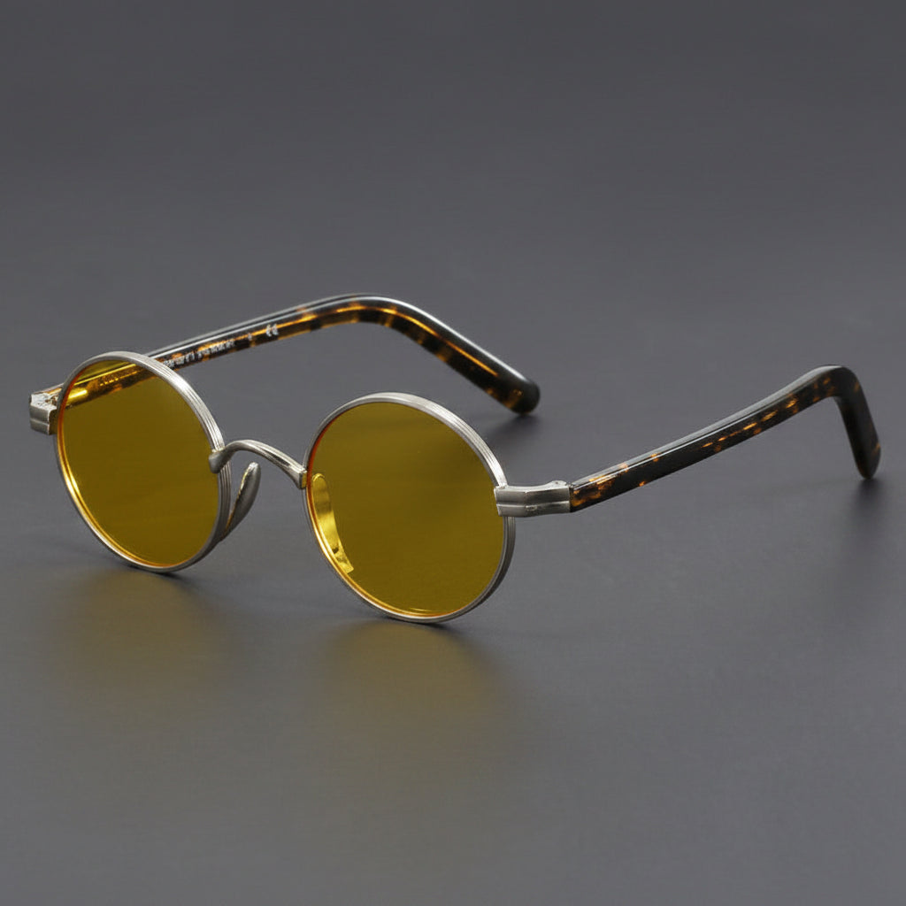 Metal-framed crystal sunglasses
