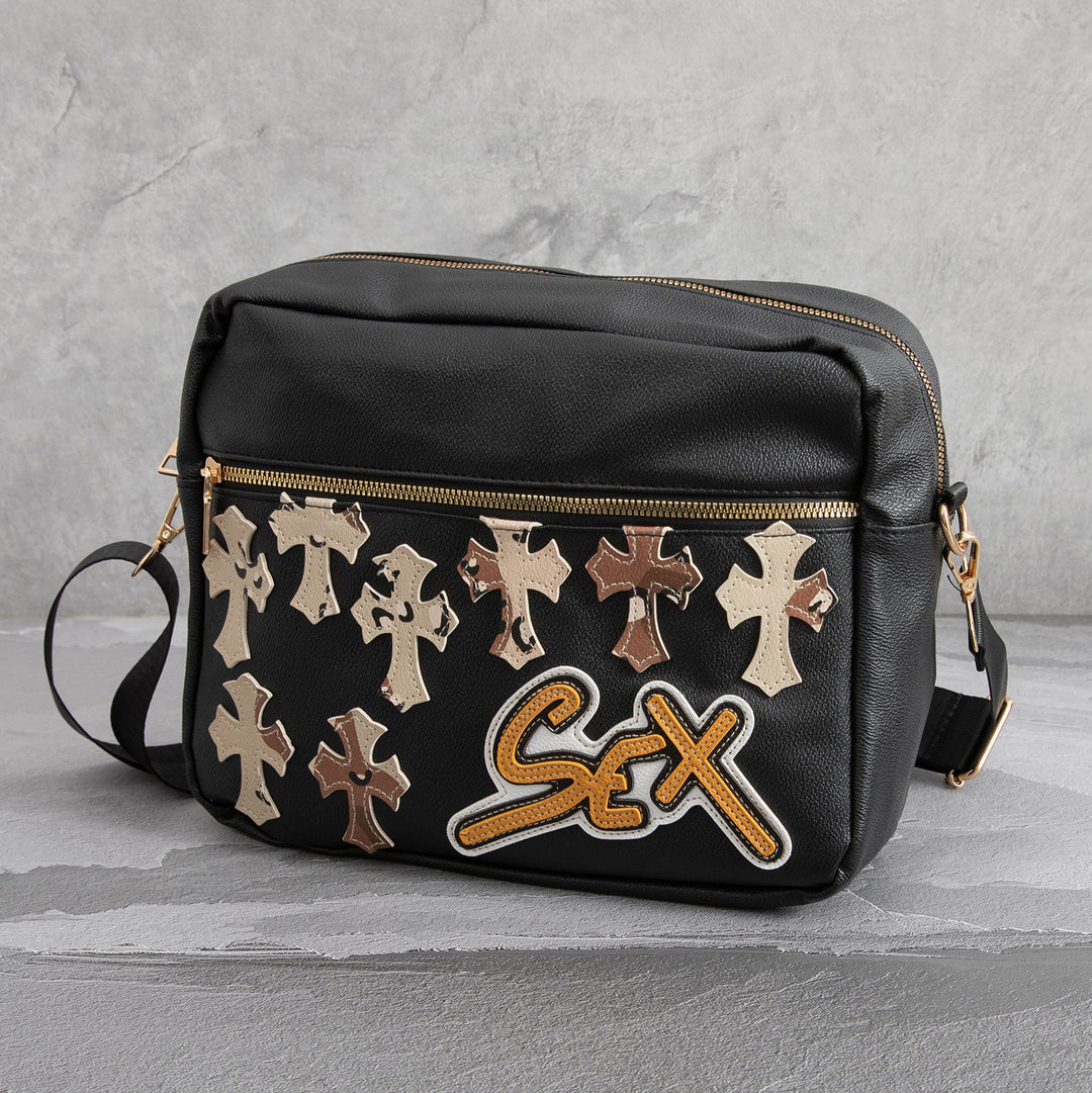Chrome Hearts Camouflage Sports PU Leather Crossbody Bag