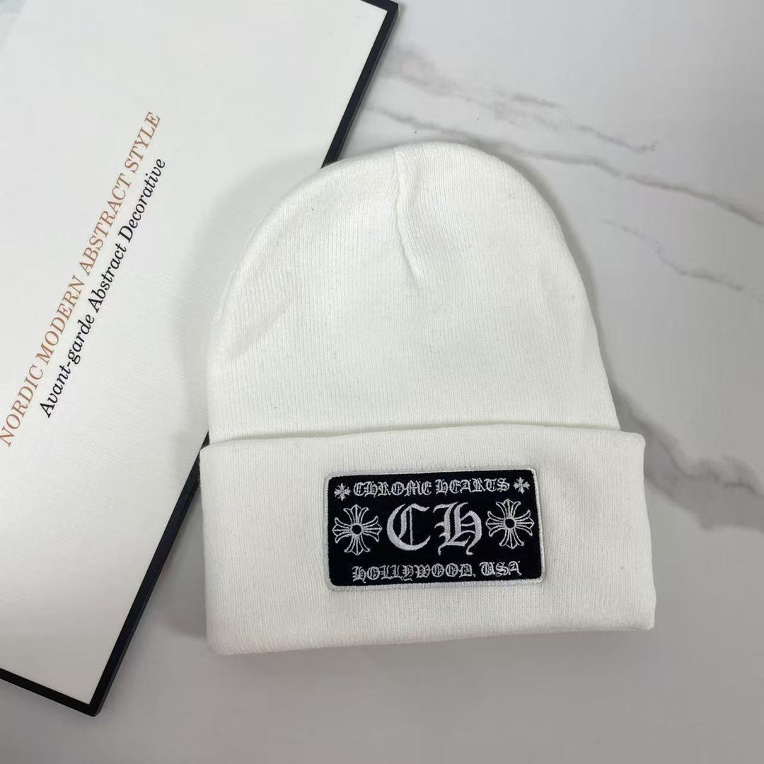 Chrome Hearts embroidered knitted hat