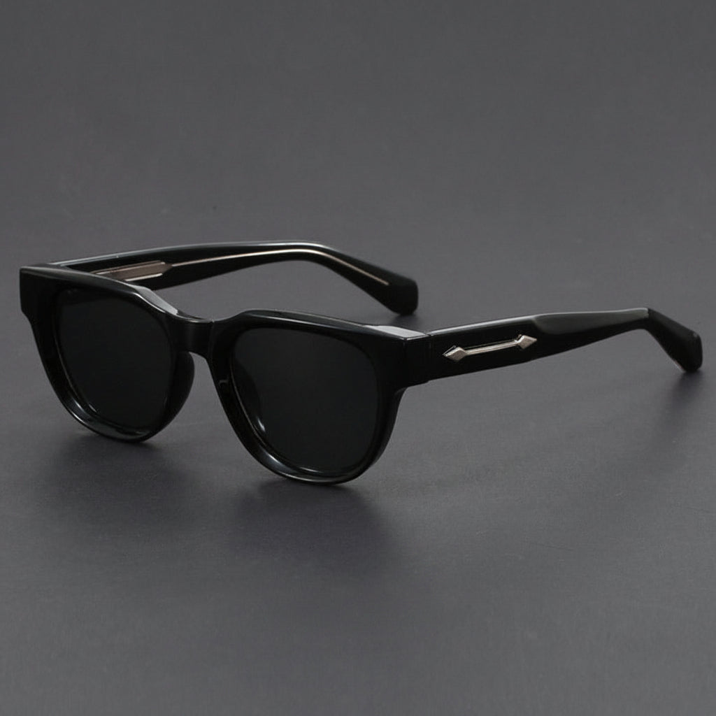 Small square propionate pin inserted sunglasses