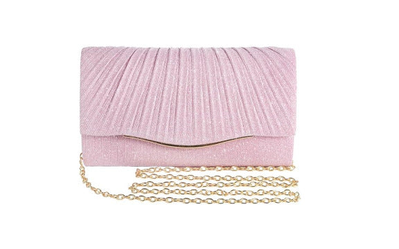 Rhinestone-encrusted dress bags/makeup bags