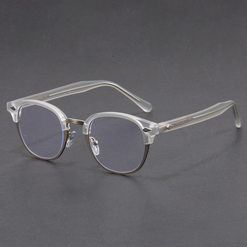 Retro eyebrow-line frame glasses