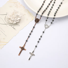 Hematite Cross Necklace