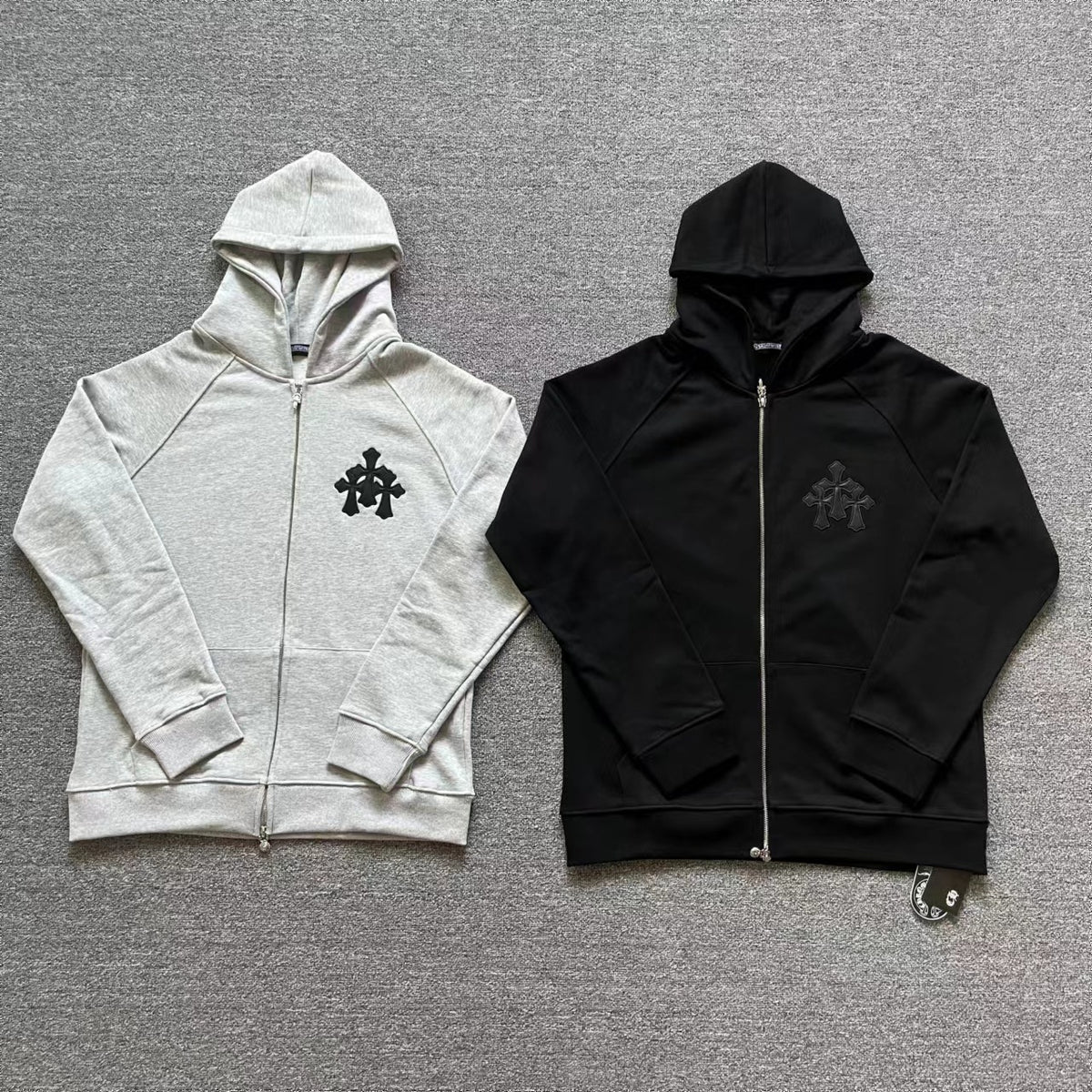 chrome hearts hoodie cardigan cotton pure