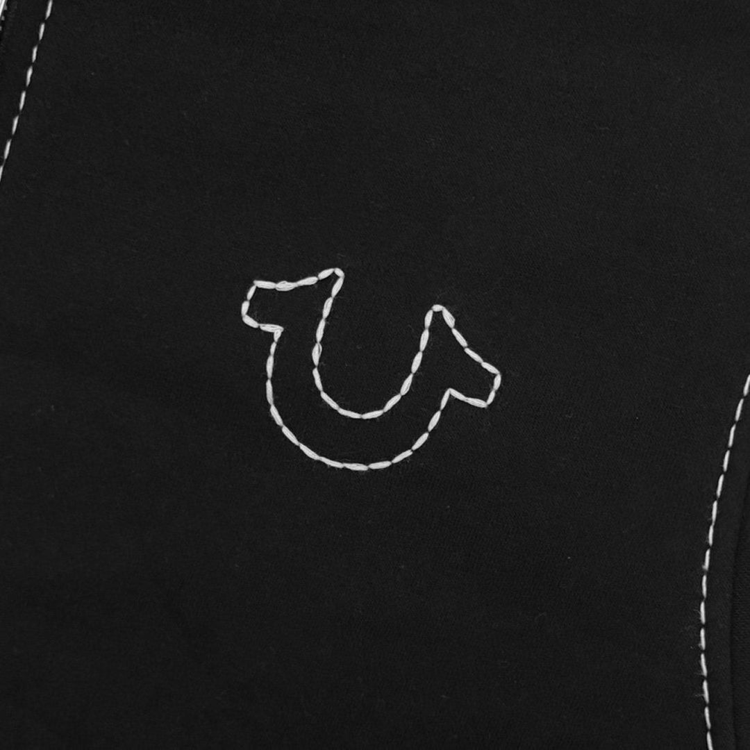 TRUE RELIGION Embroidered Zipper Sweatshirt