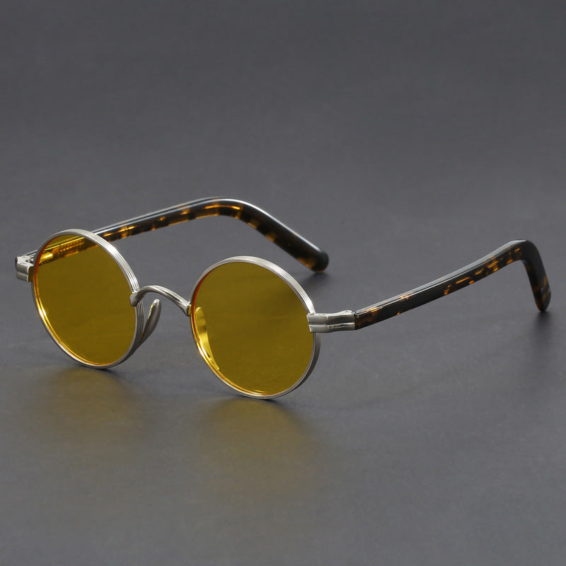 Metal-framed crystal sunglasses