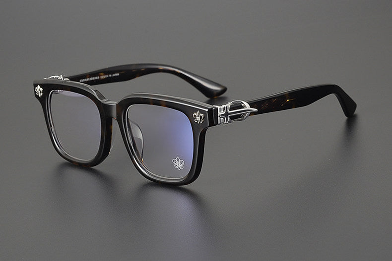 Chrome Hearts large frame clear lens glasses