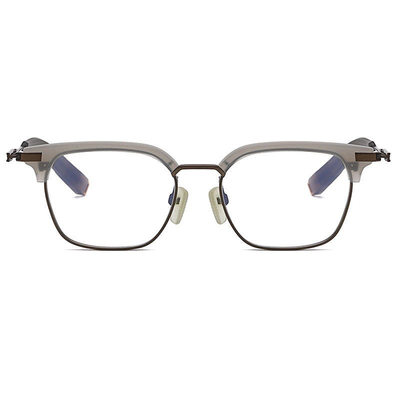 Retro Large Face Square Frame Eyebrow Frame Glasses