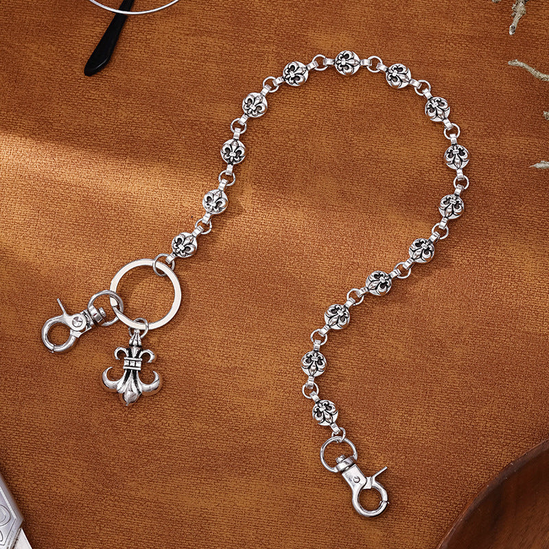 chrome hearts anchor scout flower waist chain