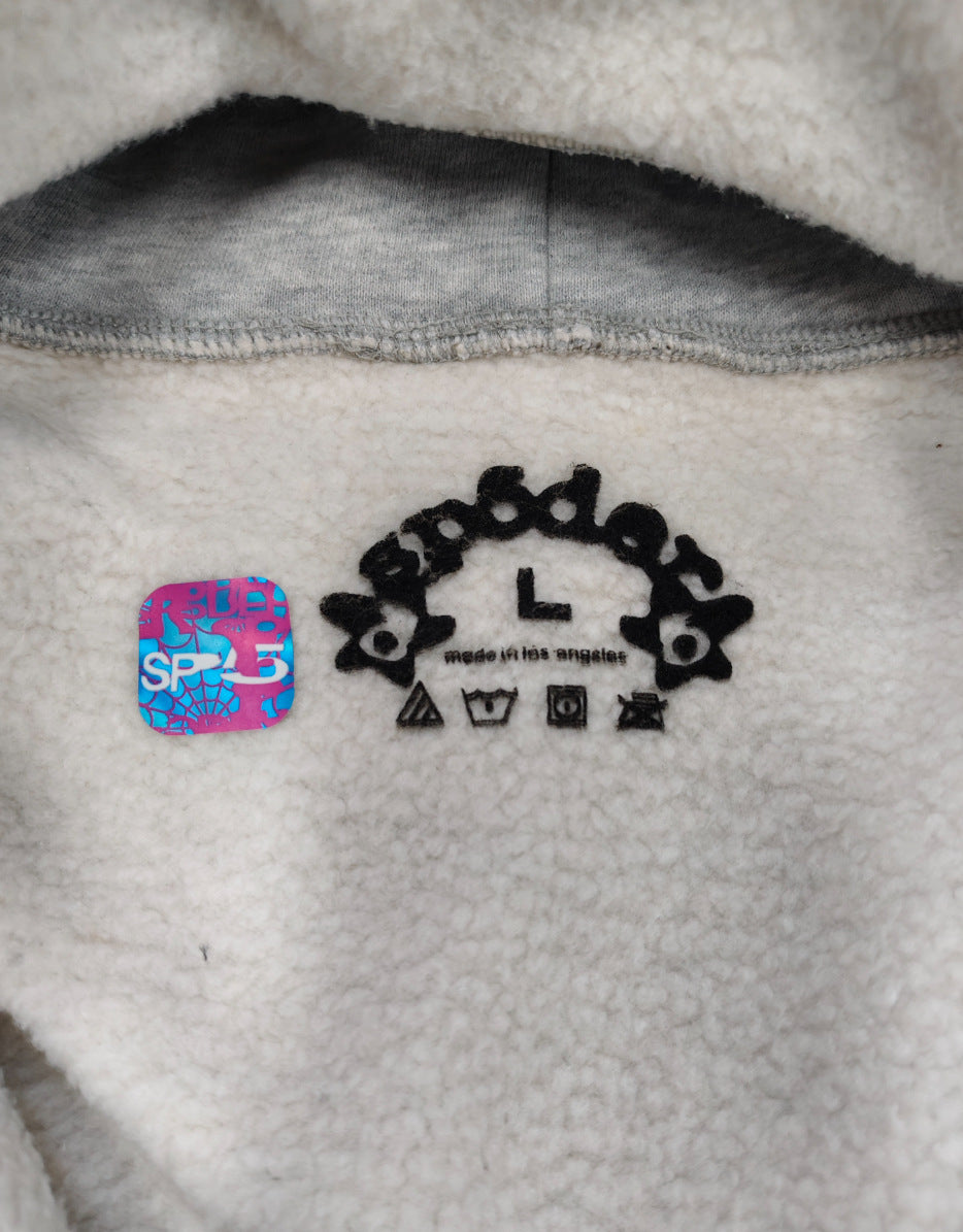 Sp5der Foam Print Spider Thick Fleece Hoodie