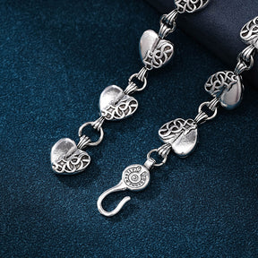 chrome hearts heart-shaped peach heart bracelet