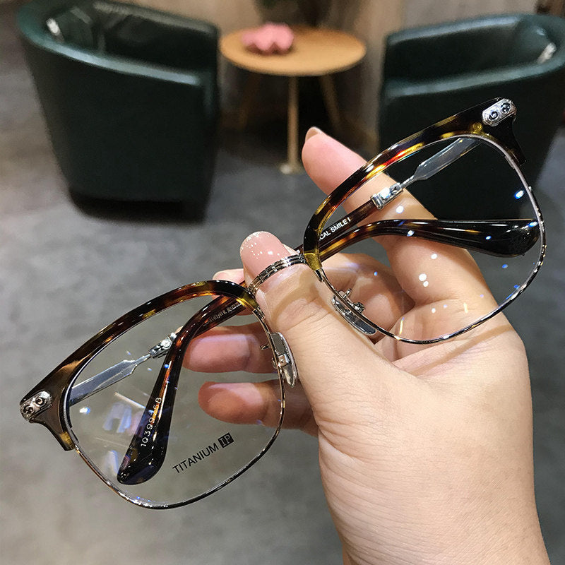 Chrome Hearts Browline Frames with Intricate Engraving