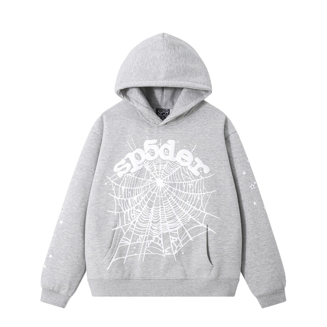 Sp5der foam letter 555 hoodie Pink Casual pants