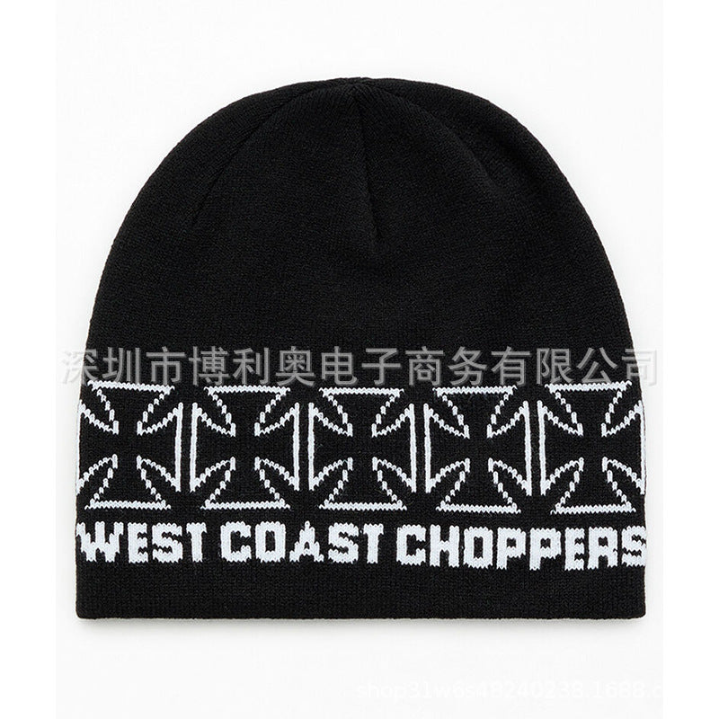 Hip Hop Cross Medal Knit Hat