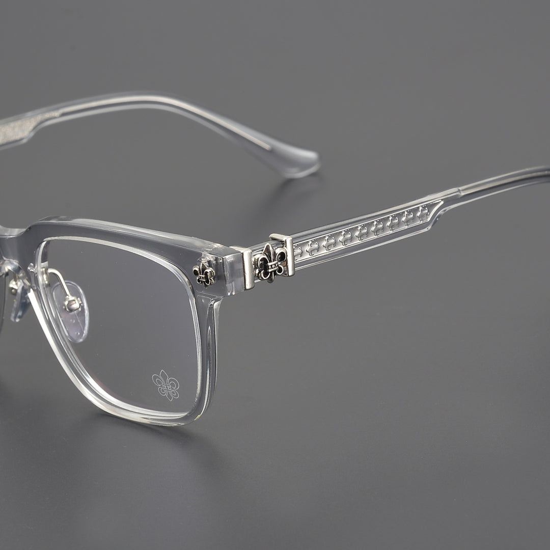 Chrome Hearts-Style Retro Acetate Eyeglass Frames