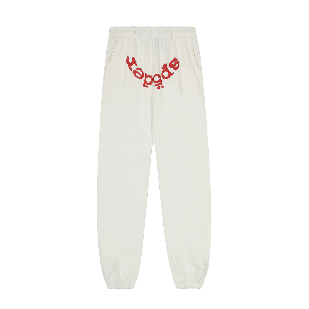 Sp5der 555555 star pattern hooded trousers and sweatshirt