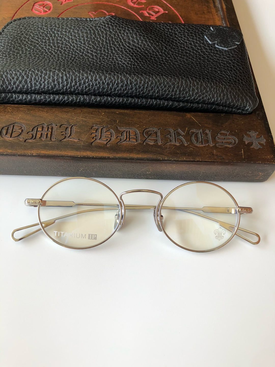Chrome Hearts Dark Aesthetic Metal Optical Glasses
