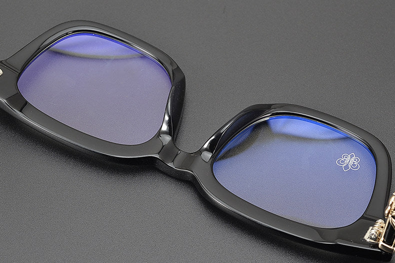 Chrome Hearts large frame clear lens glasses