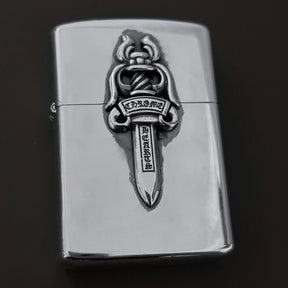 chrome hearts flame cross sword tongue anchor retro lighter