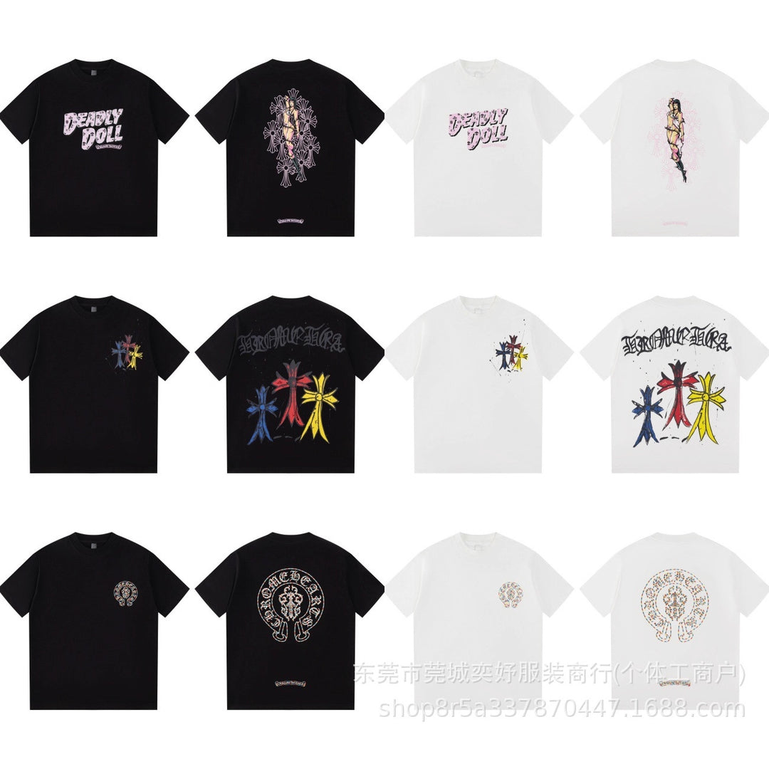 Chrome Hearts Sanskrit Print Short-Sleeve T-Shirt