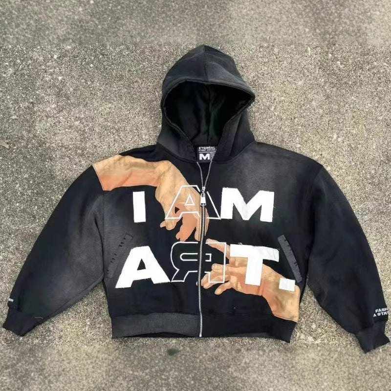 I AM ART Zipper Hoodie - Renaissance Hand