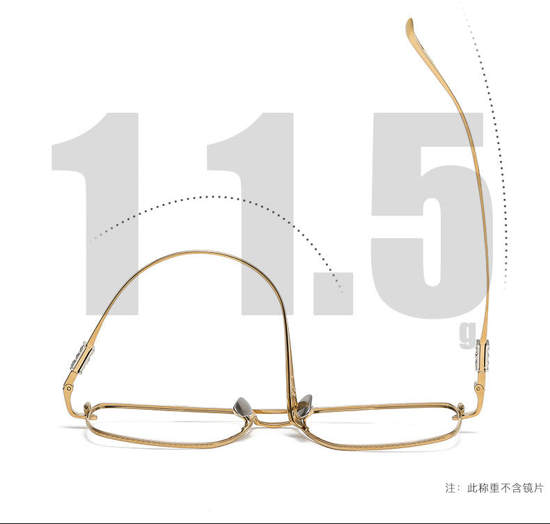 Chrome Hearts large-frame double-bridge eyeglasses