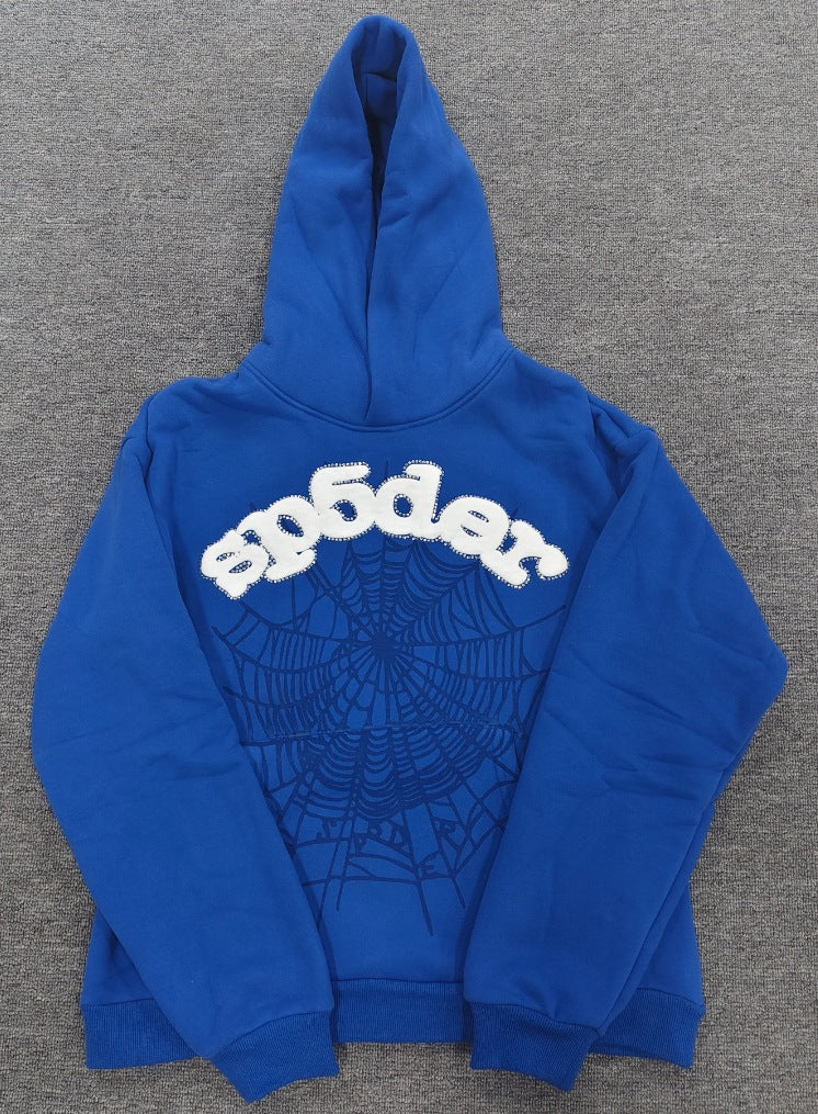 Sp5der Foam Print Spider Thick Fleece Hoodie