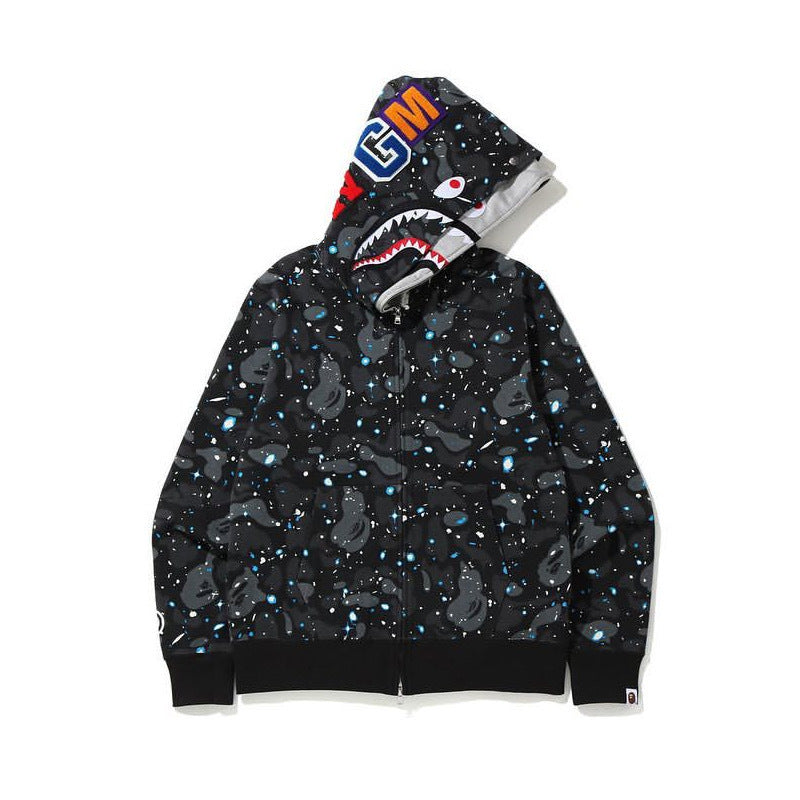 BAPE Shark camouflage jacket cardigan hooded