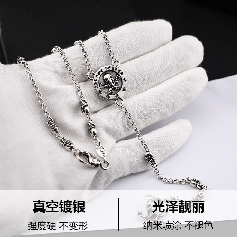 chrome hearts skull necklace